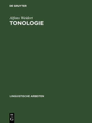 cover image of Tonologie